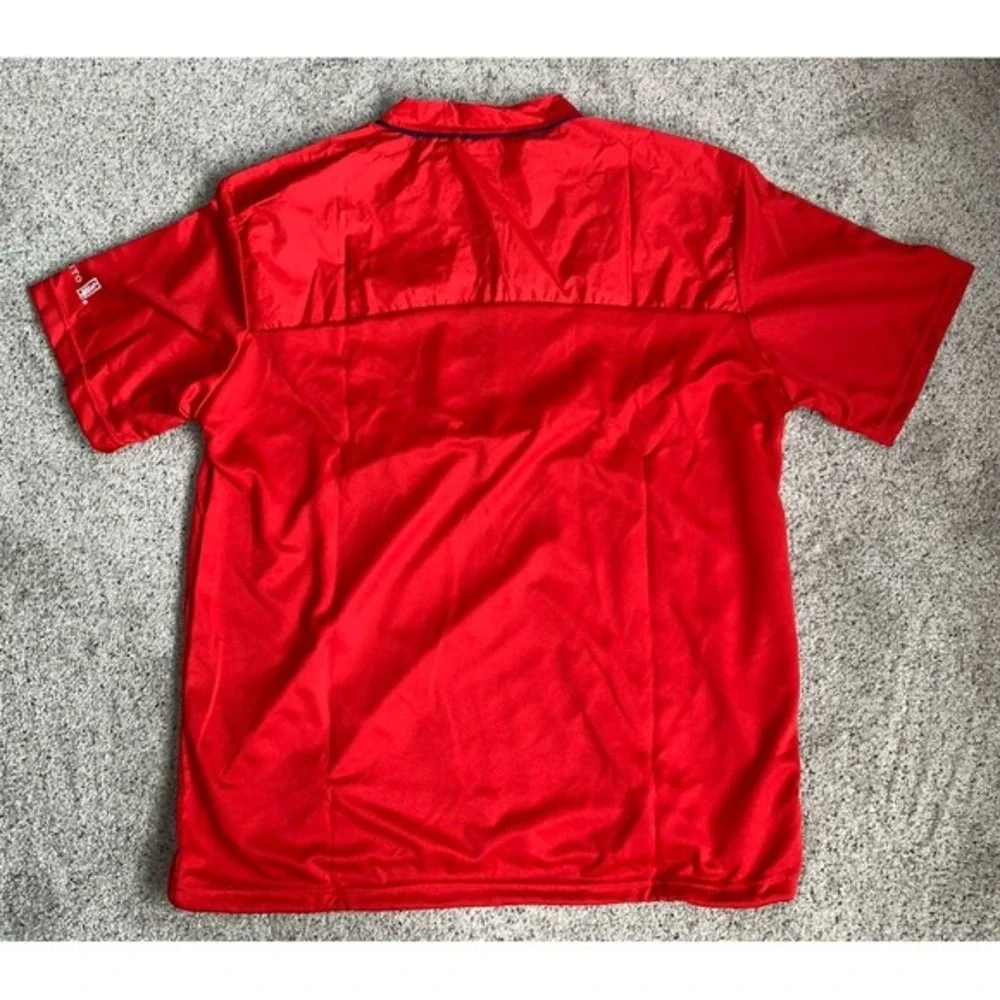 St Louis Cardinals Men Short Sleeve 1/4 Zip Windbreaker Pullover MLB Baseball XL